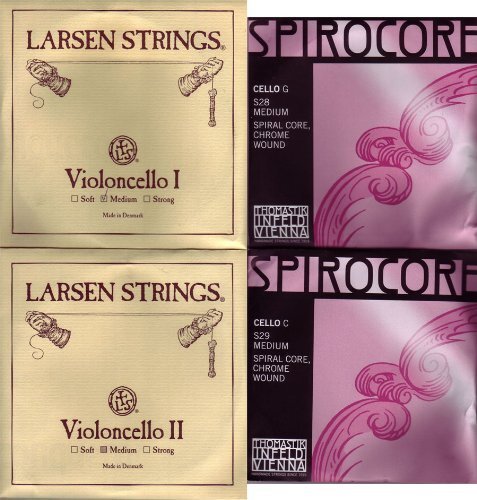 Larsen spirocore cello strings - spirocore,